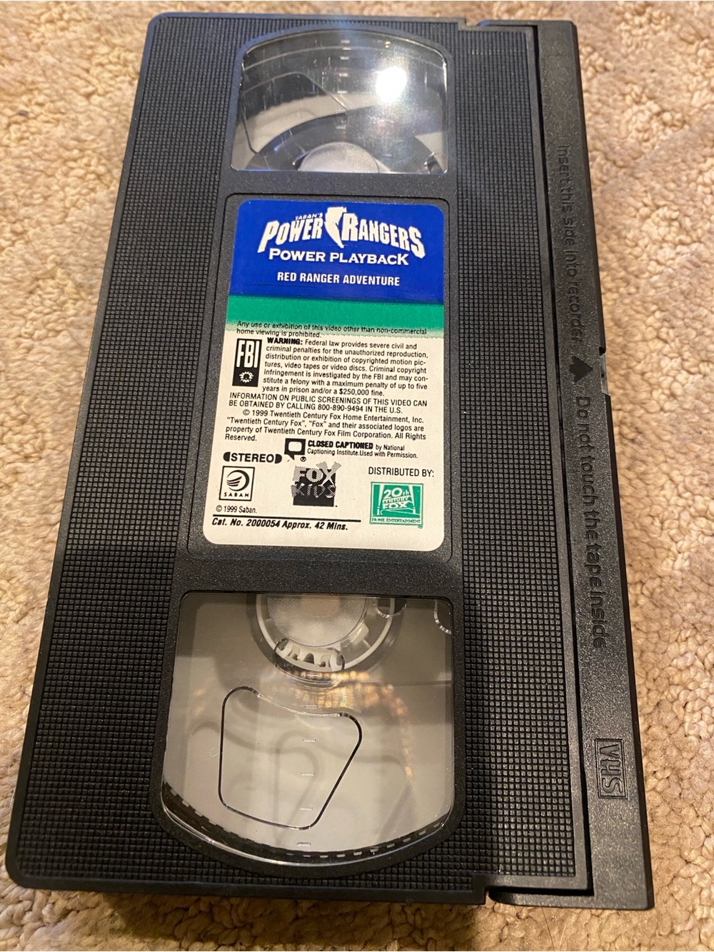 VHS, Power Rangers "Red Ranger Adventure"